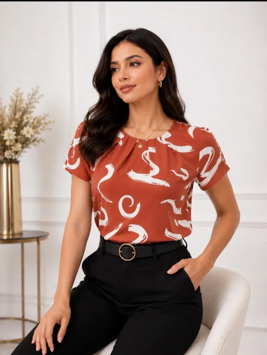 Blusa Yuli — Blusa Yuli - Lacre - M