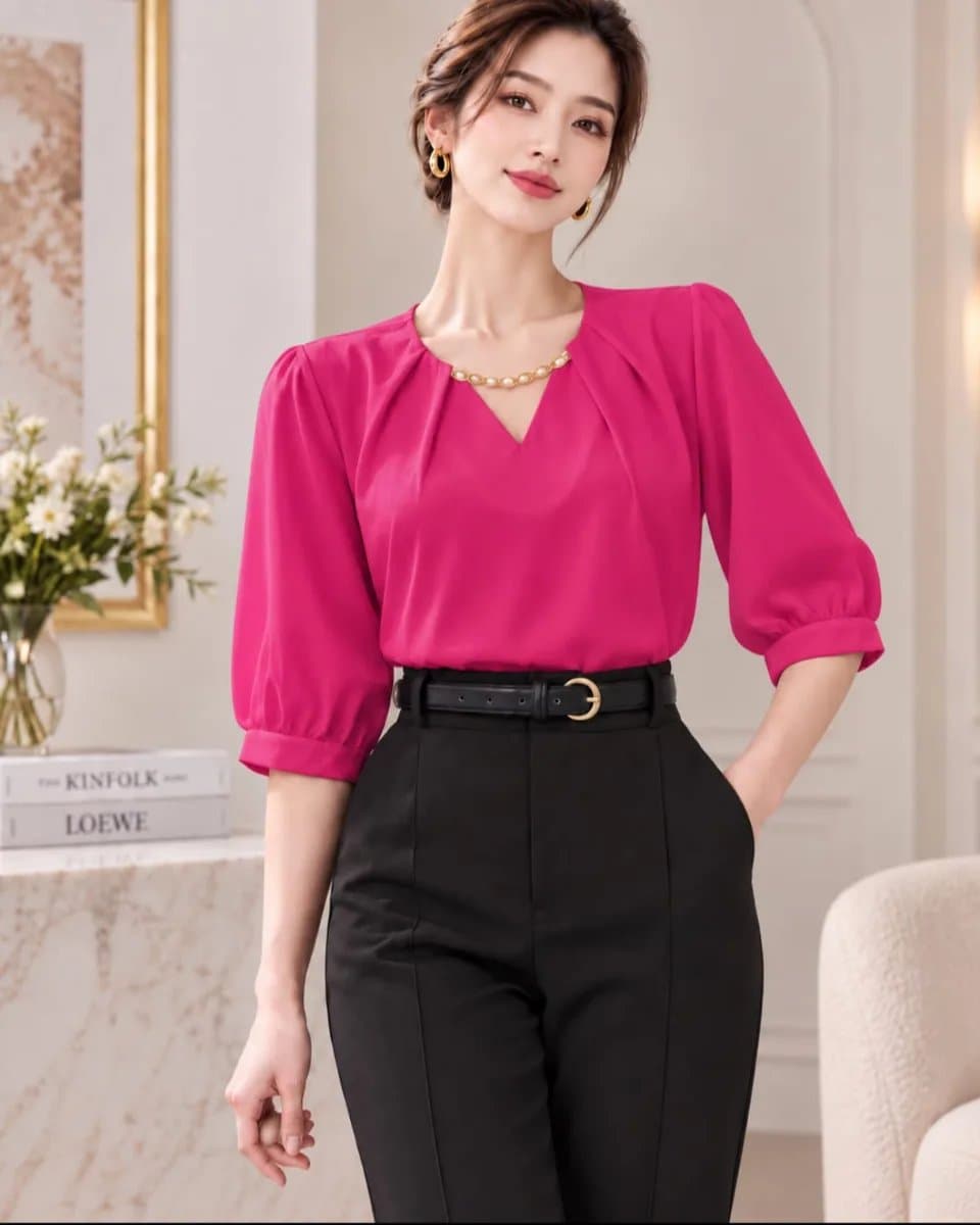 Blusa Ingrid — Blusa Ingrid - Fucsia - M