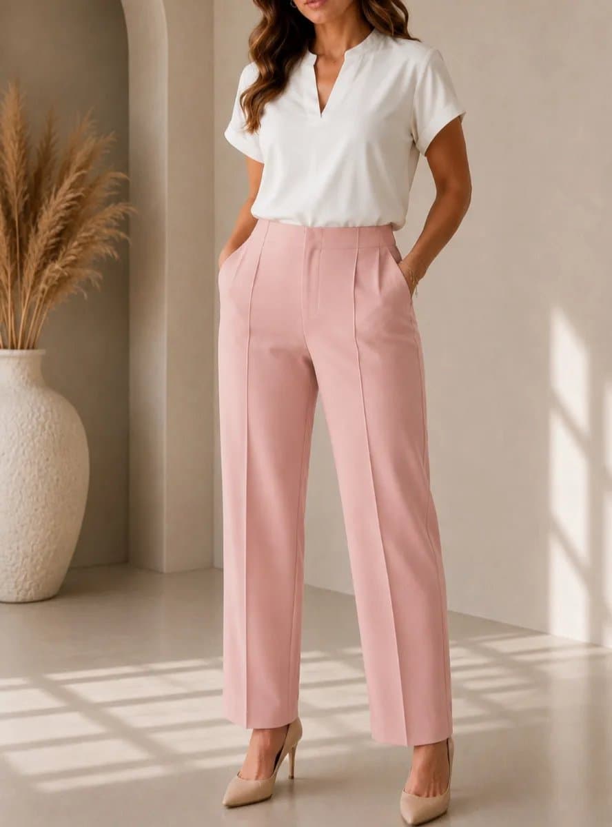 Pantalon Ivon — Pantalon Ivon - Palo rosa - M