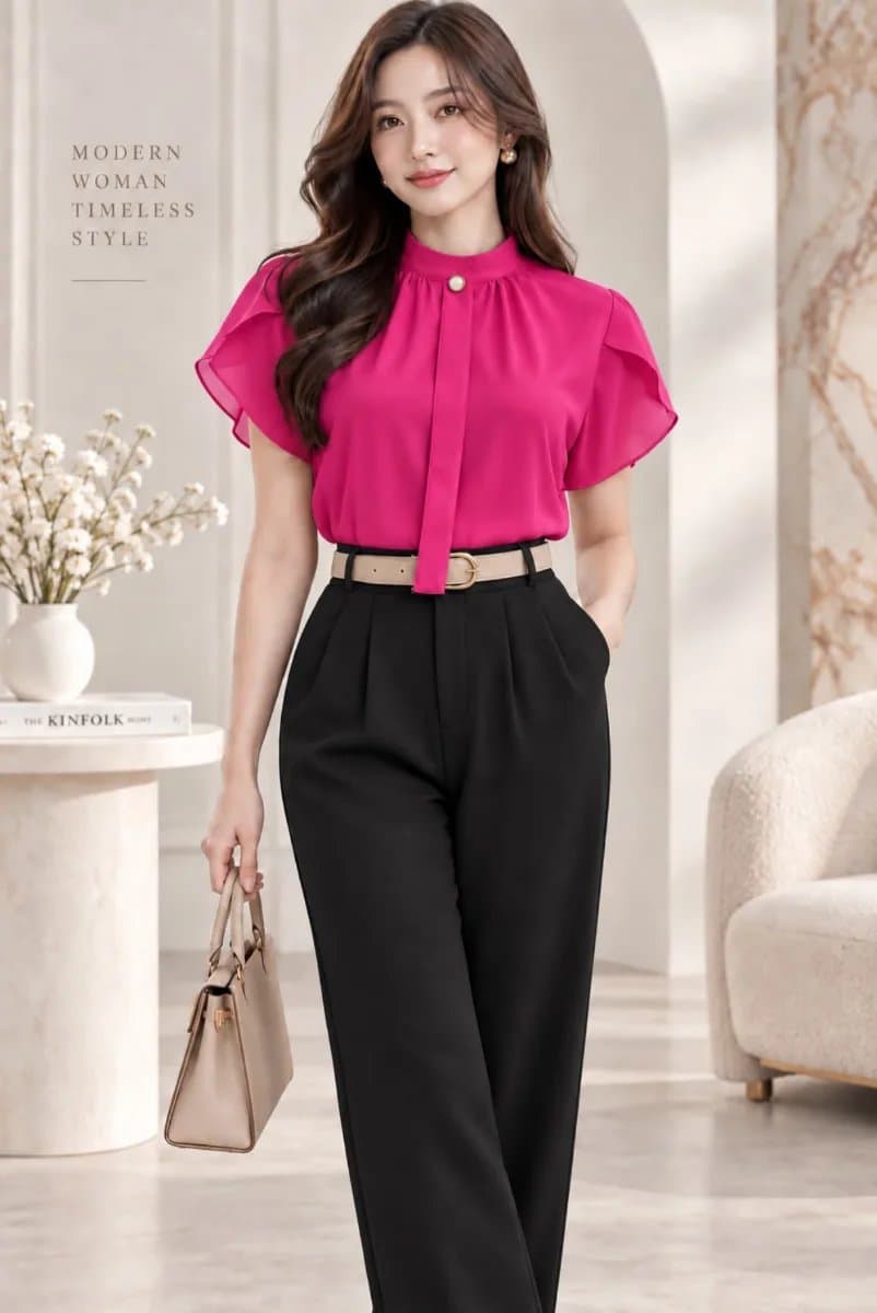 Blusa Regina — Blusa Regina - Fucsia - M