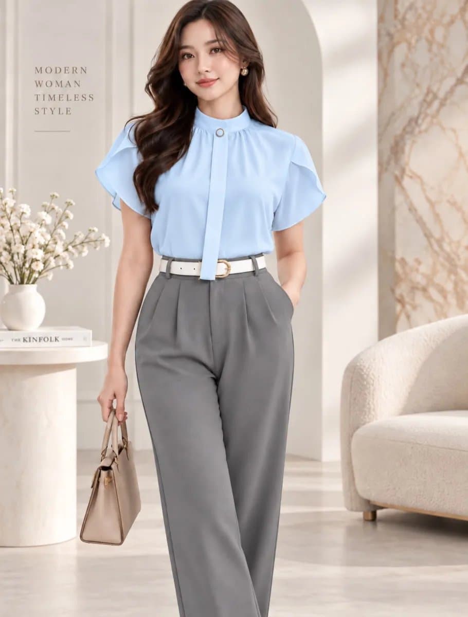 Blusa Regina — Blusa Regina - Celeste - L