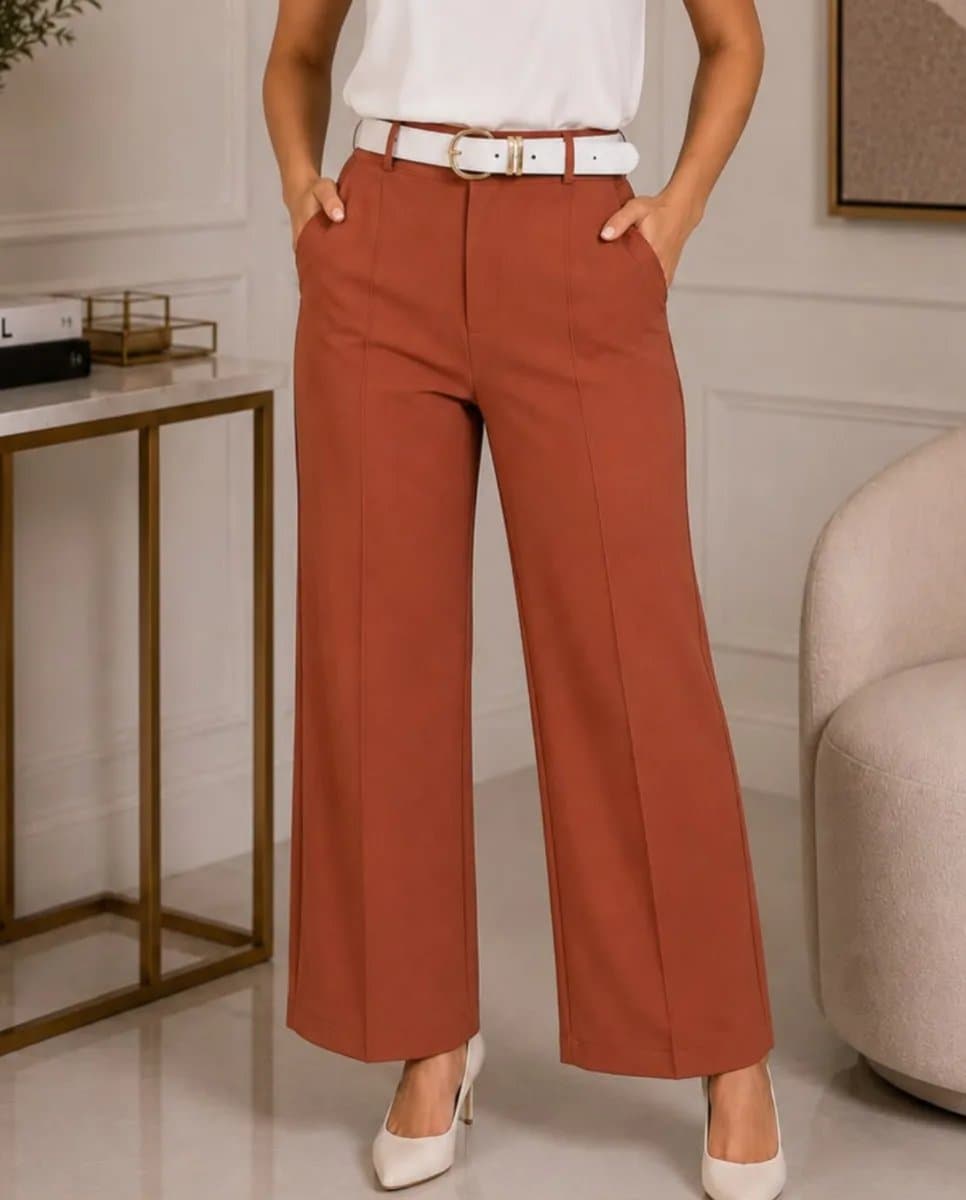 Pantalon Zara — Pantalon Zara - Terracota - S