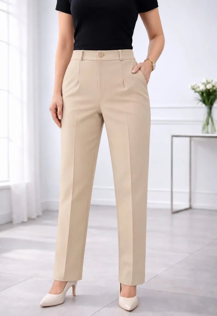 Pantalon Clasico — Pantalon Clasico - Beige claro - S