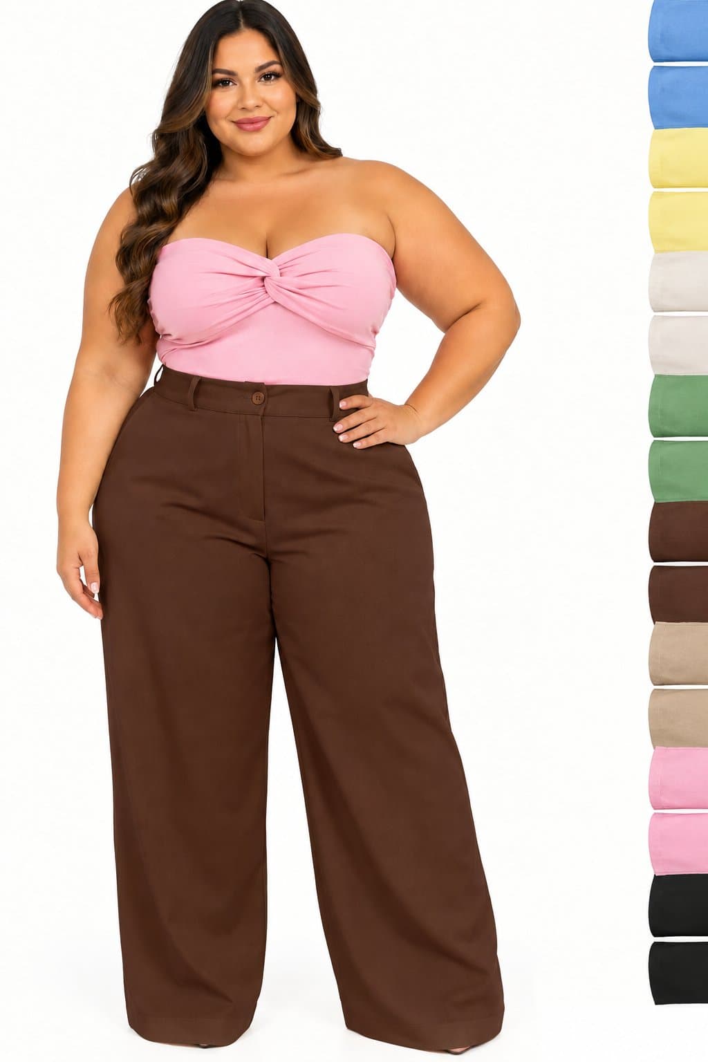 pantalona alfaiataria premion — Marrom / G1