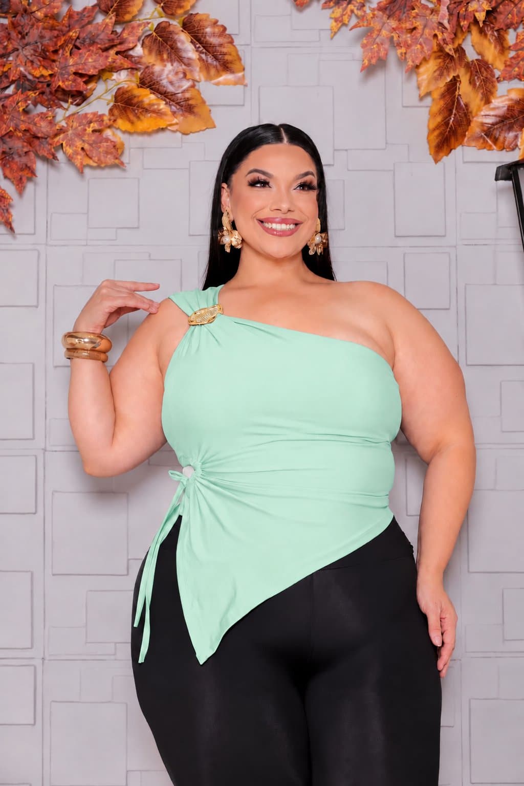 BLUSA LUANA — Verde menta