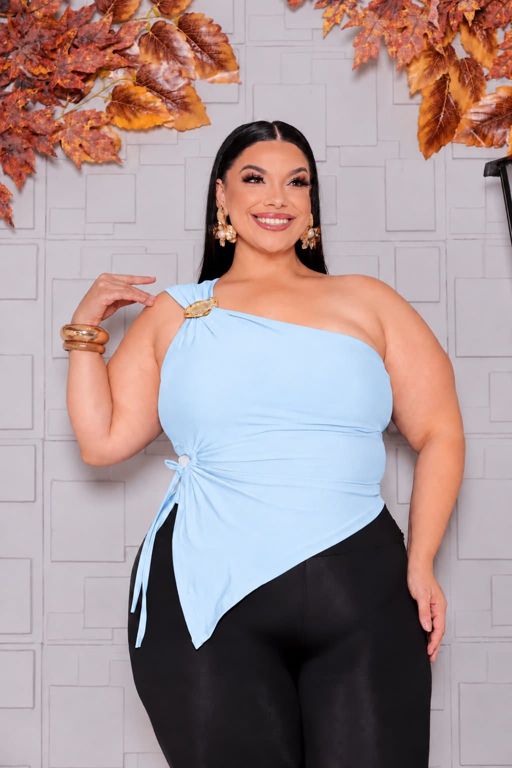 BLUSA LUANA — Azul bebê