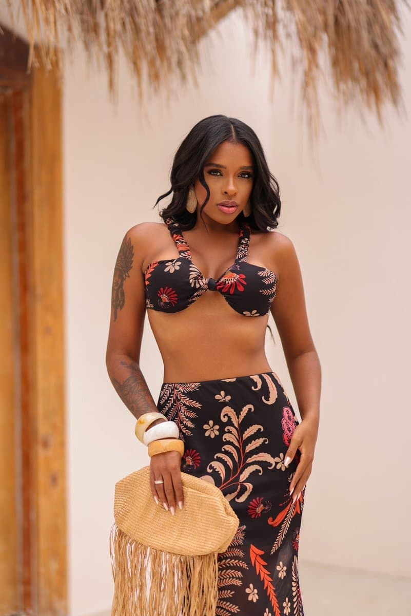 Conjunto Alça Franzida