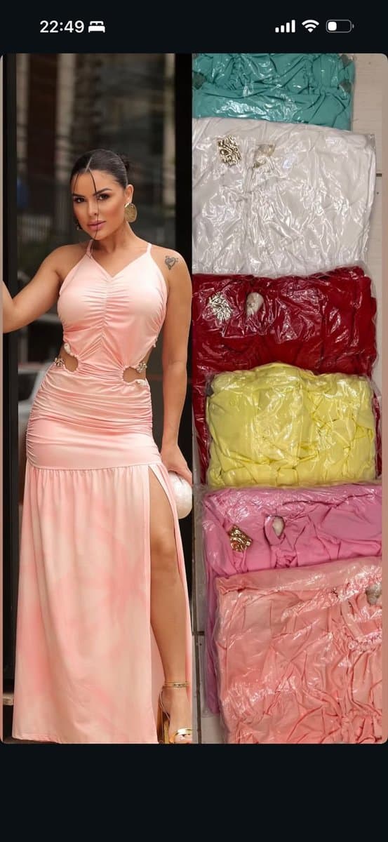 Vestido Fivela Concha
