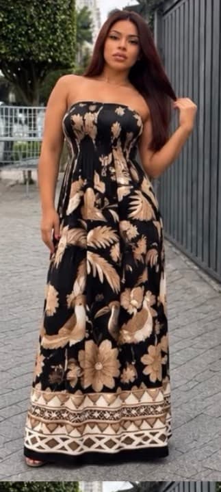 vestido longo inspiração Farm
