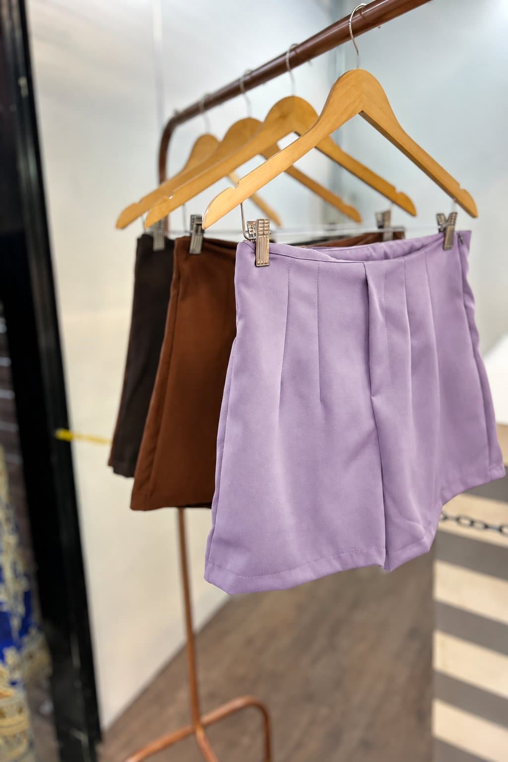 Shorts zara — Lilás / M