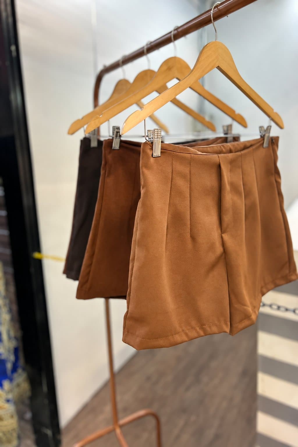 Shorts zara — Caramelo / M