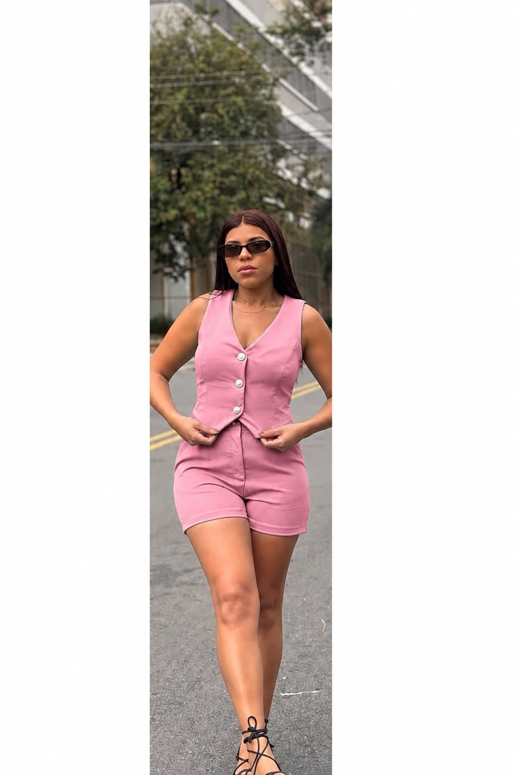 Conjunto alfaiataria — Rosa / G