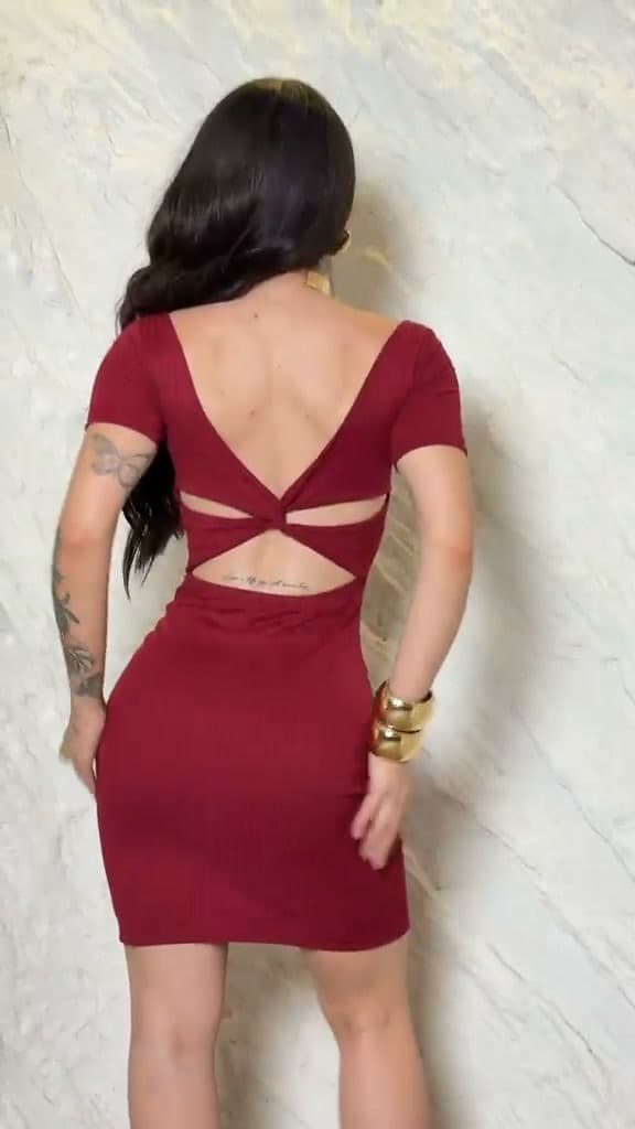 VESTIDO JADE • CANELADO ELASTANO