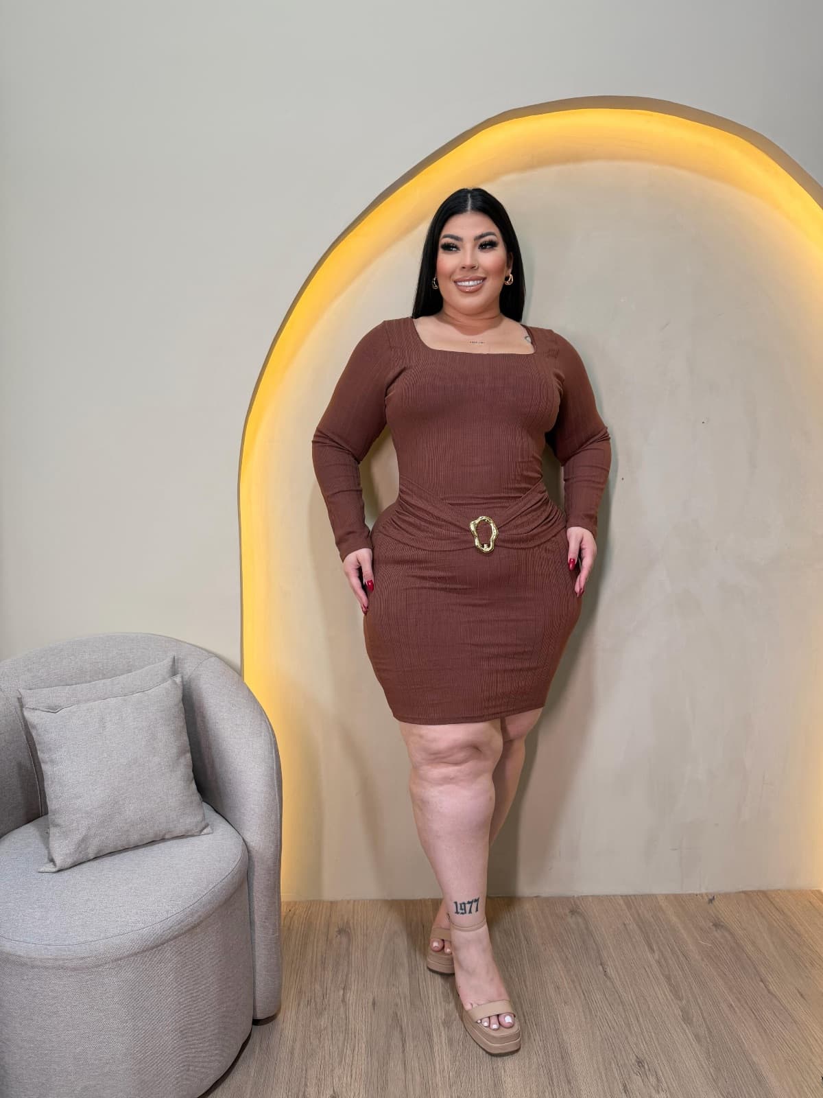 VESTIDO CAMILA • CANELADO PREMIUM