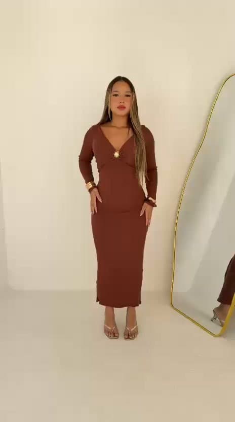 VESTIDO CRISTAL • CANELADO PREMIUM