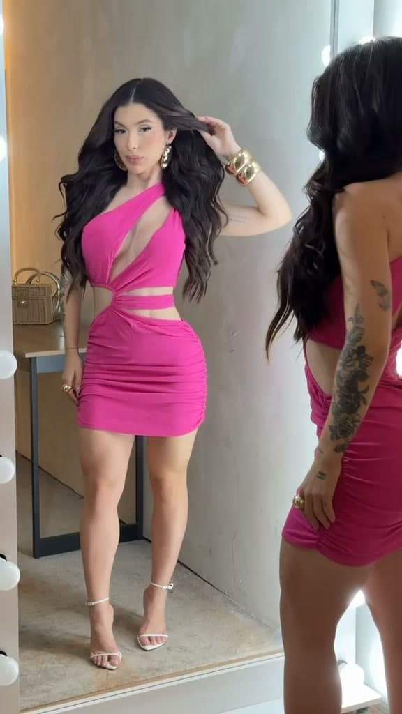VESTIDO CURTO • CANELADO PREMIUM