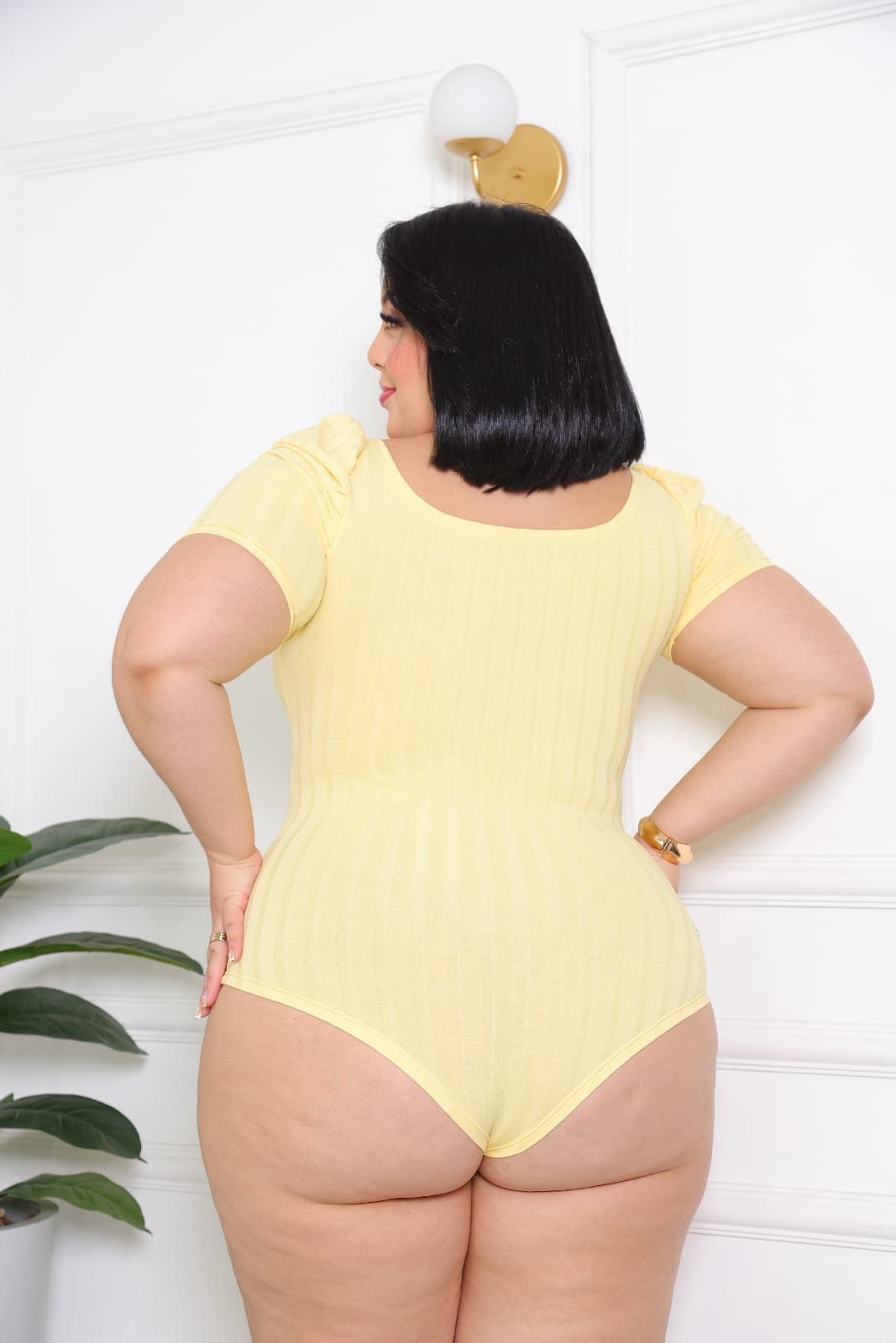 BODY BUFANTE PLUS • CANELADO COM ELASTANO