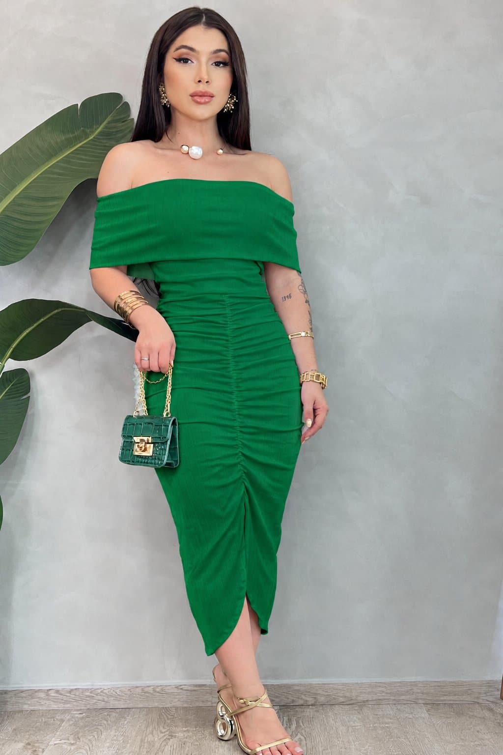 Vestido Seny — Verde bandeira / 38