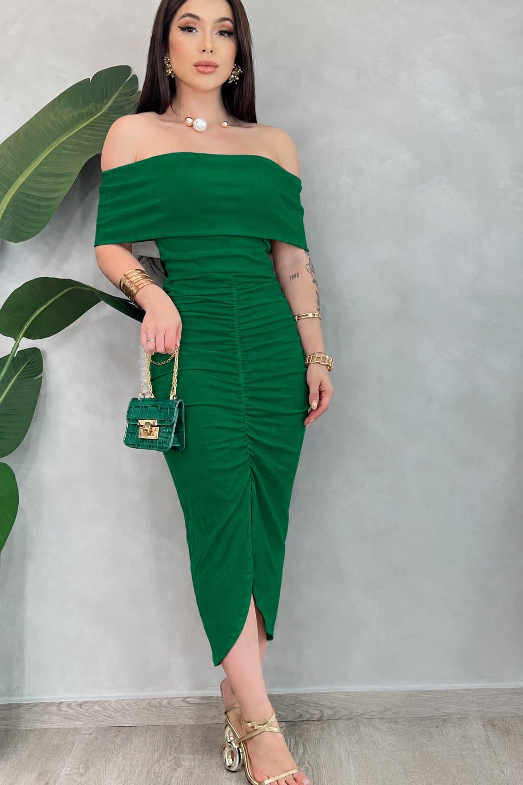 Vestido Seny — Verde bandeira / 38