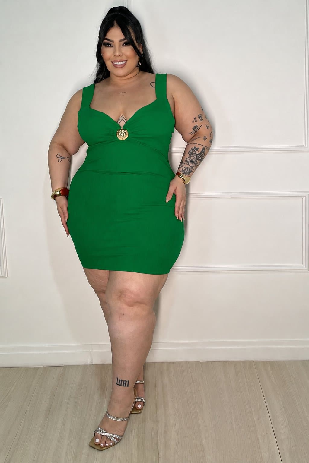 Vestido Michele — Verde bandeira / 46