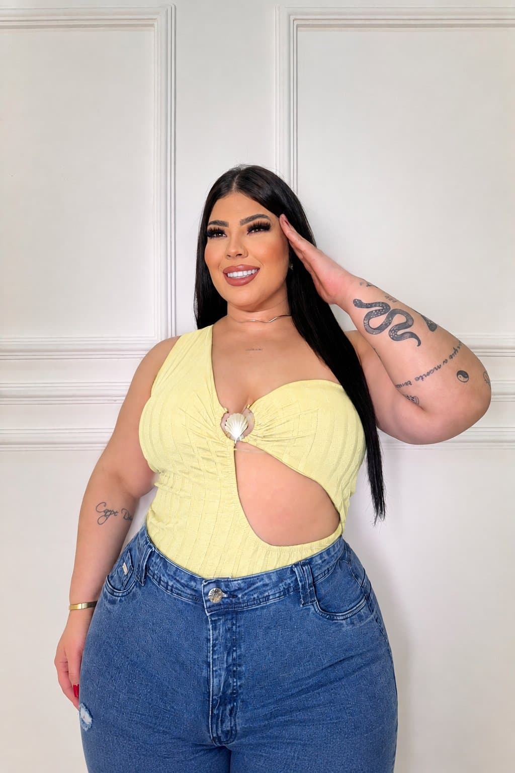 BODY SEREIA — Amarelo manteiga