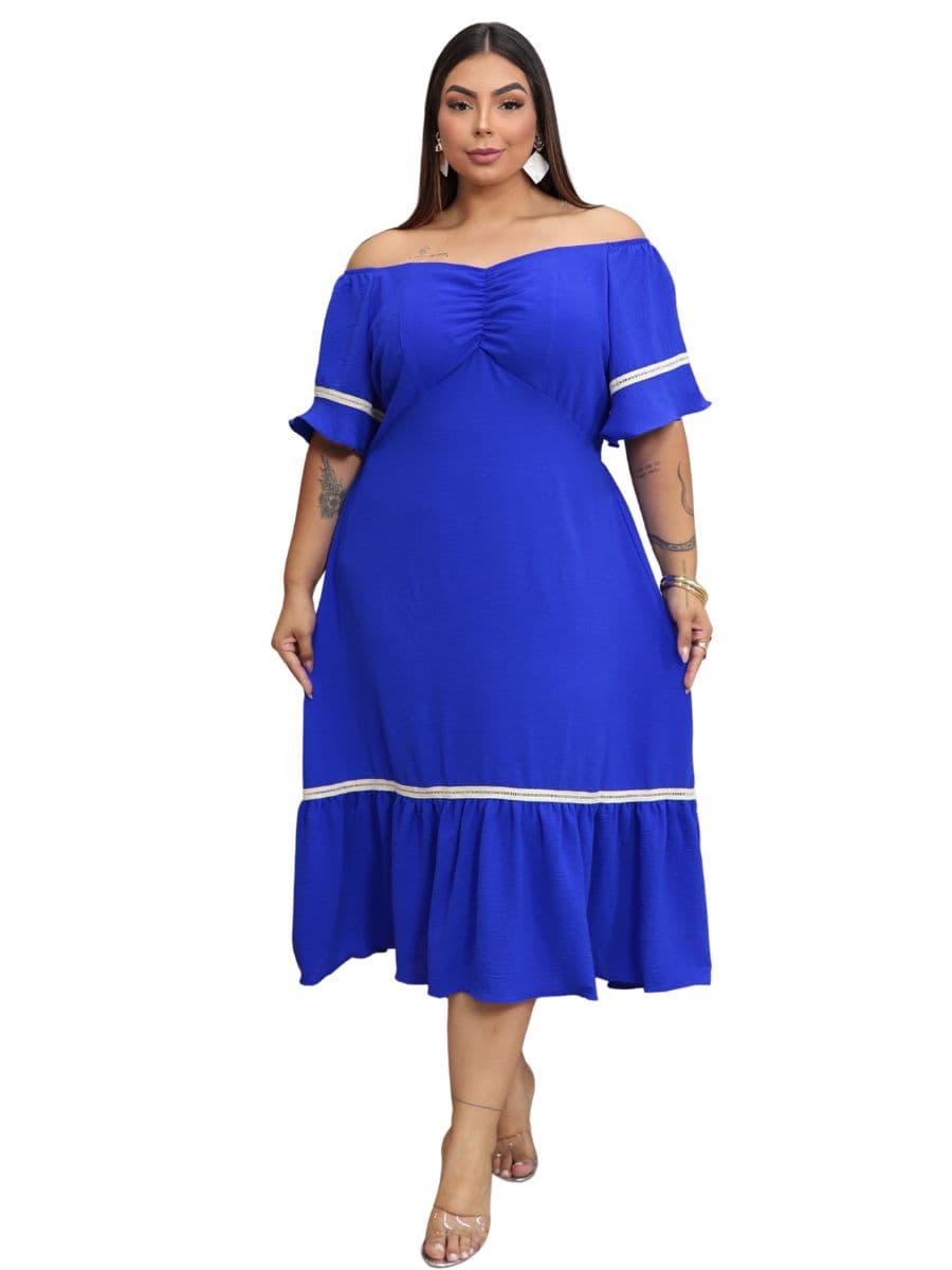 Vestido Eloa — AZUL ROYAL / G1