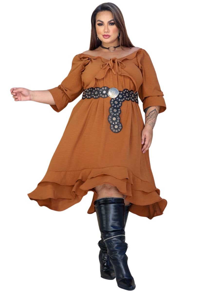 Vestido Bruna — CARAMELO / G2