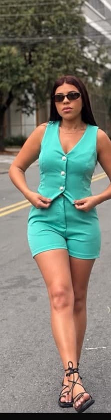 Conjunto alfaiataria — Verde água / M