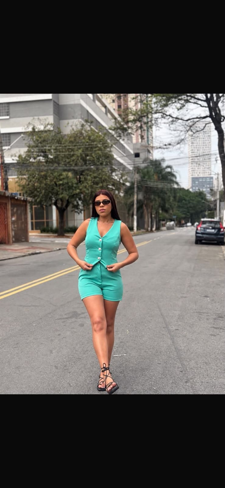 Conjunto alfaiataria — Verde água / M