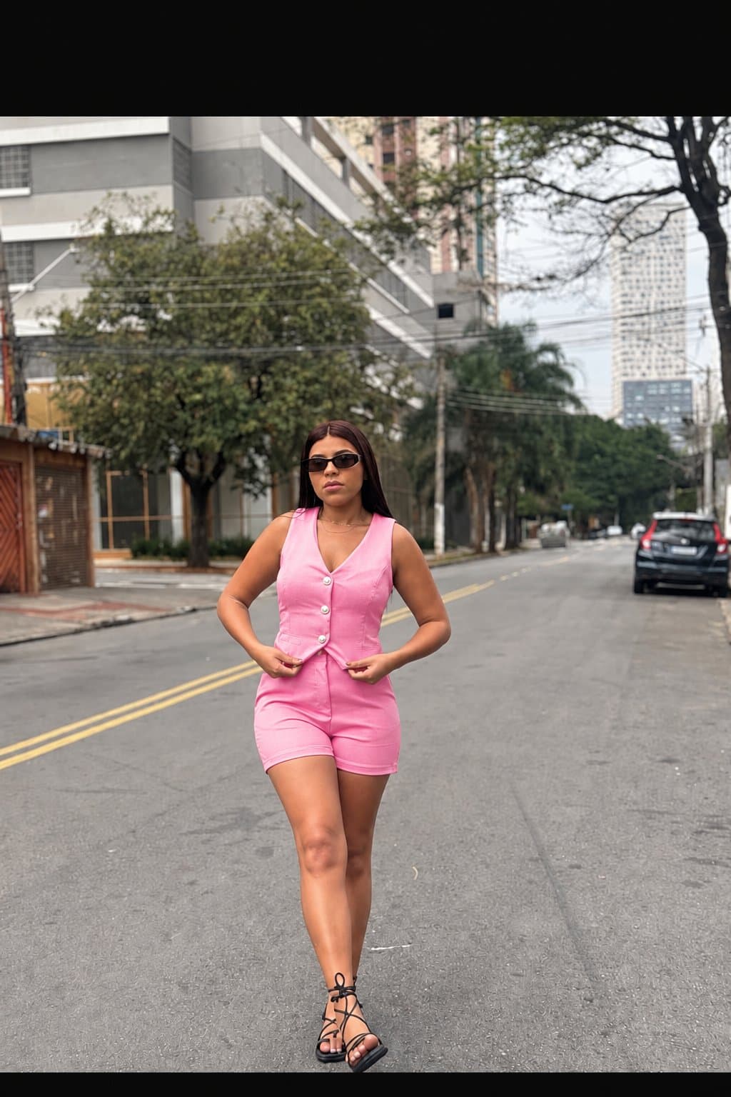 Conjunto alfaiataria — Rosa / M