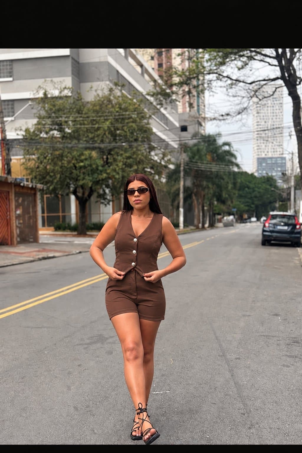 Conjunto alfaiataria — Marrom / M