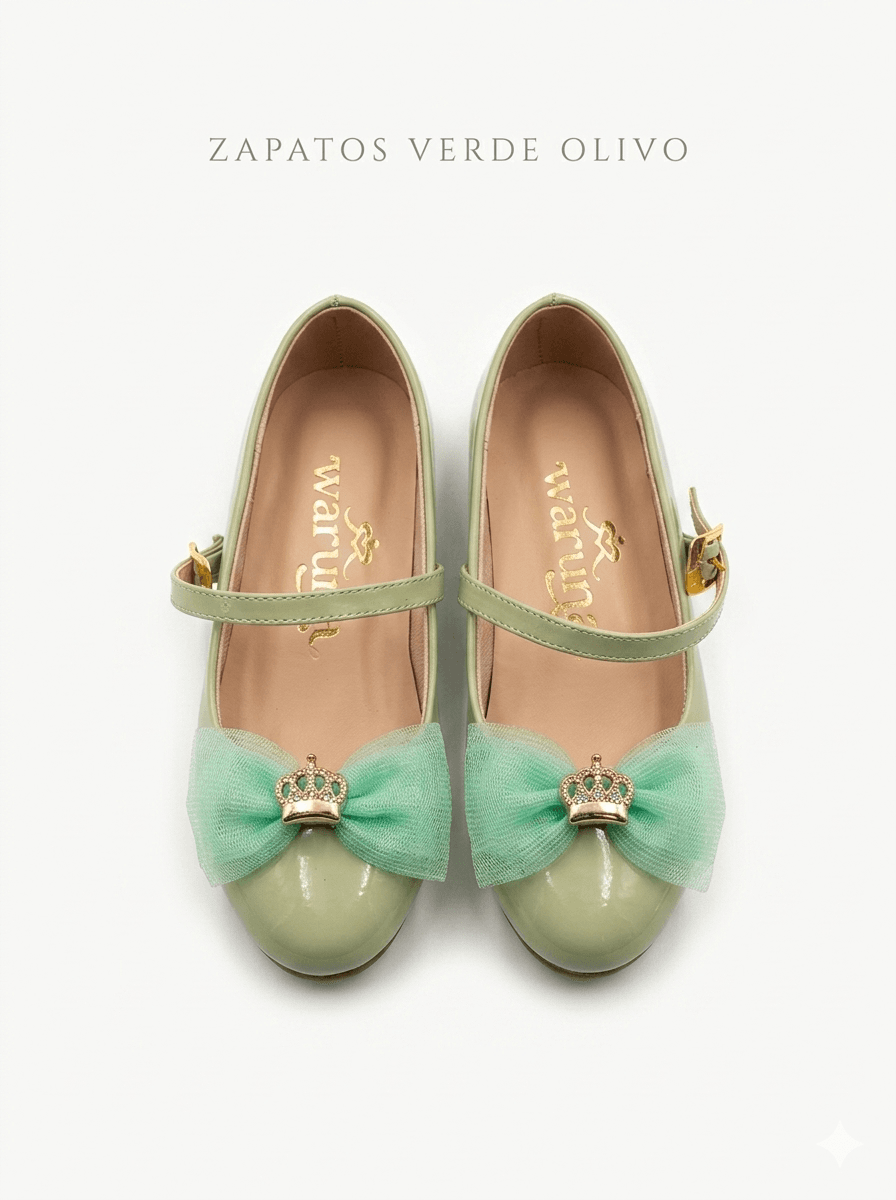 Zapato verde olivo — Zapato verde olivo