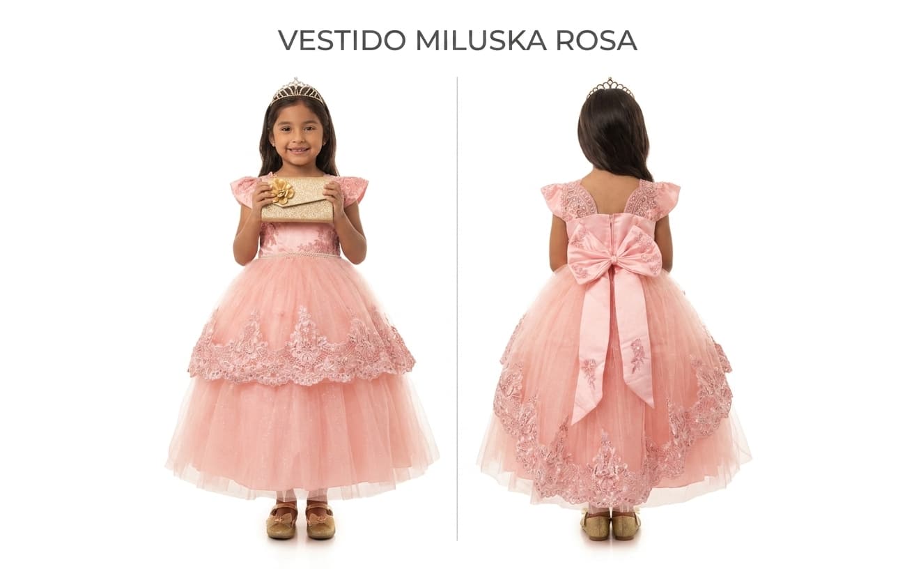 Vestido Miluska Rosa — 6,8,10,12