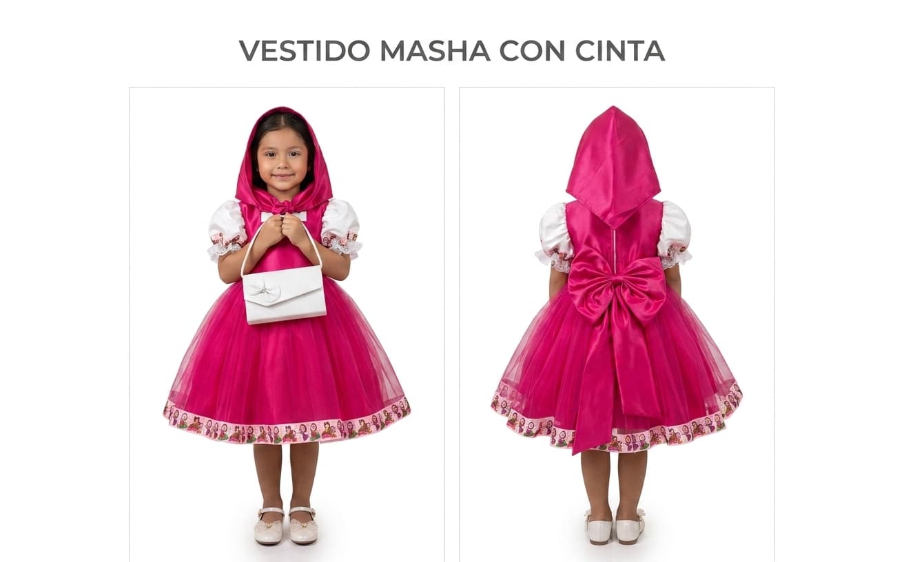 Vestido Masha con Cinta — Vestido Masha con Cinta - Talla 10