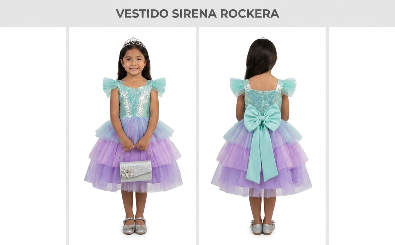 Vestido Sirena Rockera — 1,2,4,6,8,10,12