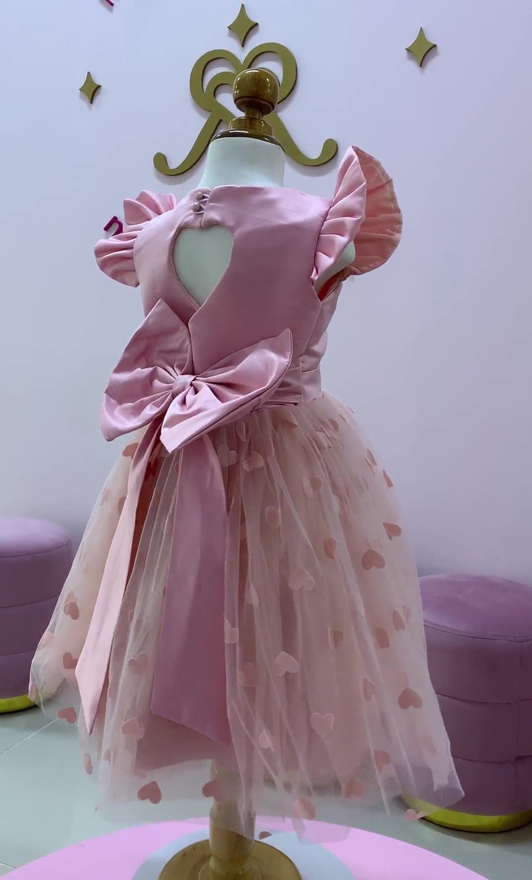 Vestido Bombón Rosa Nude — Vestido Bombón Rosa Nude - Talla 2