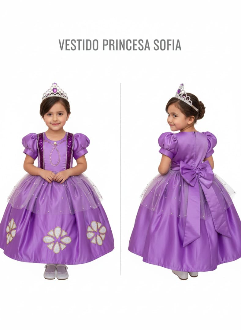 Vestido La Princesa Sofía — 1,2,4,6,8,10,12